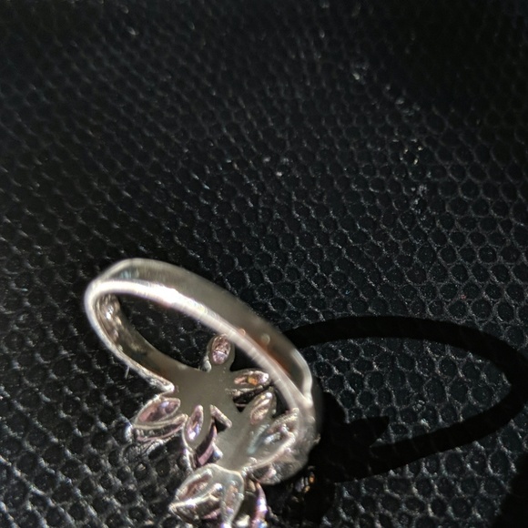 Dainty Sterling Pink Butterfly Ring - size 7 - Picture 4 of 5